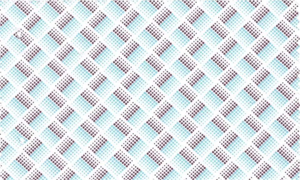 RD Shirting 29583-68 Teal w/ Red Geometric fabric swatch