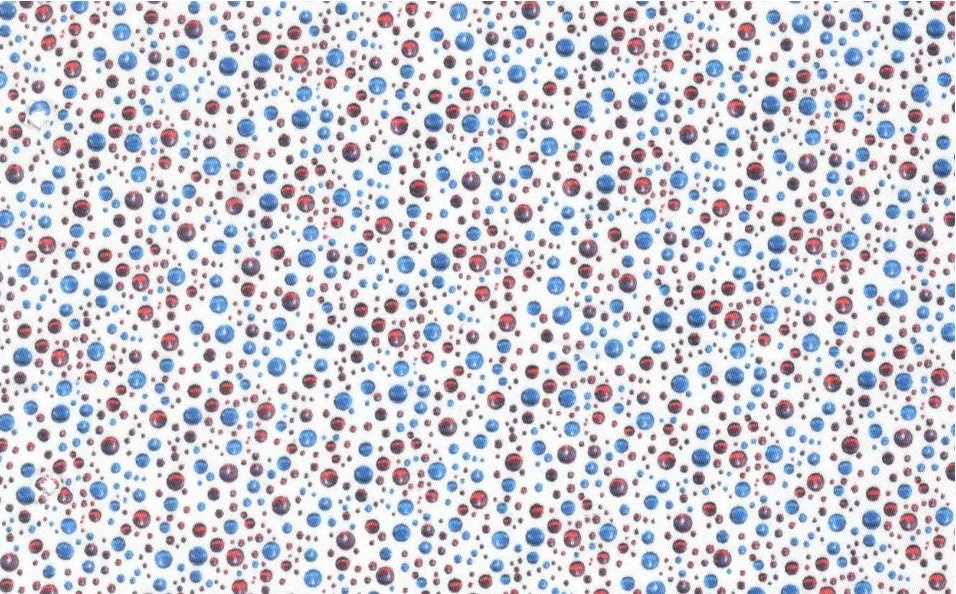 RD Shirting 29591-78 Blue/Red Bubble fabric swatch