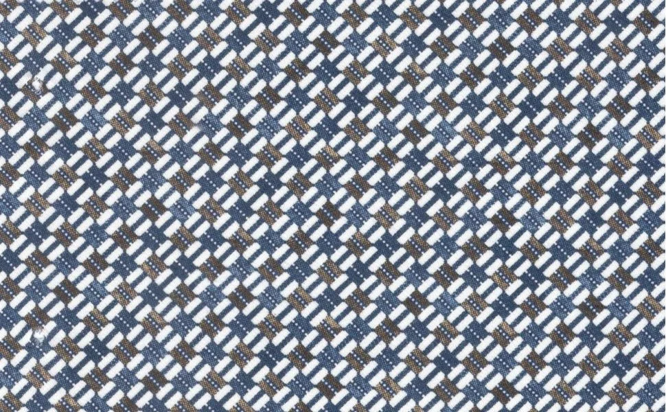 RD Shirting 29597-78 Blue Geometric fabric swatch
