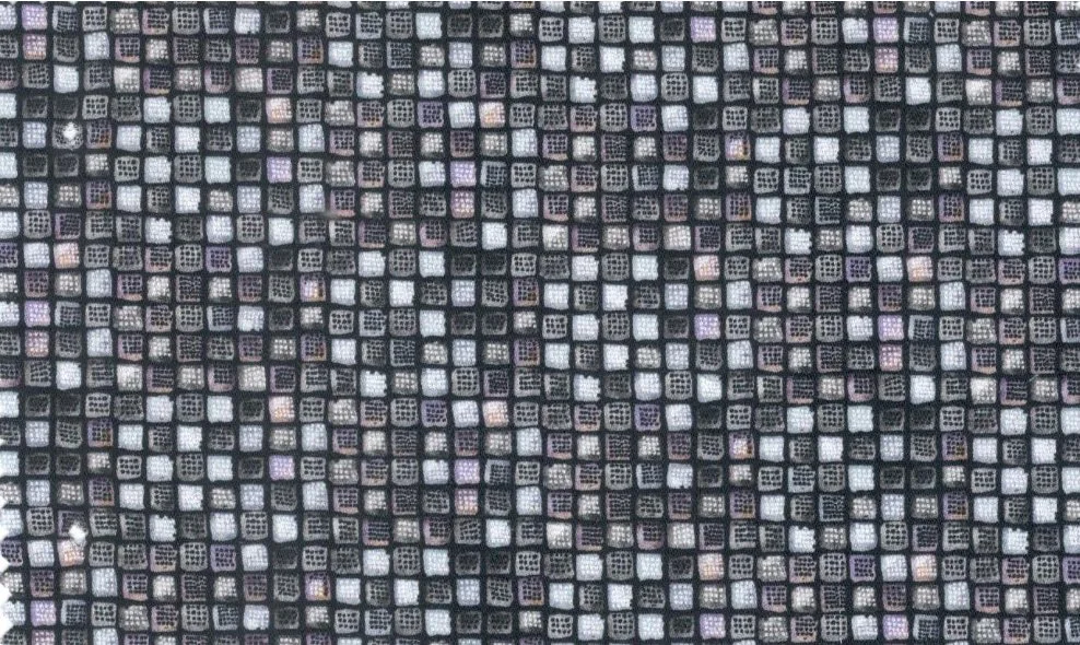RD Shirting 29599-78 Black Squares fabric swatch