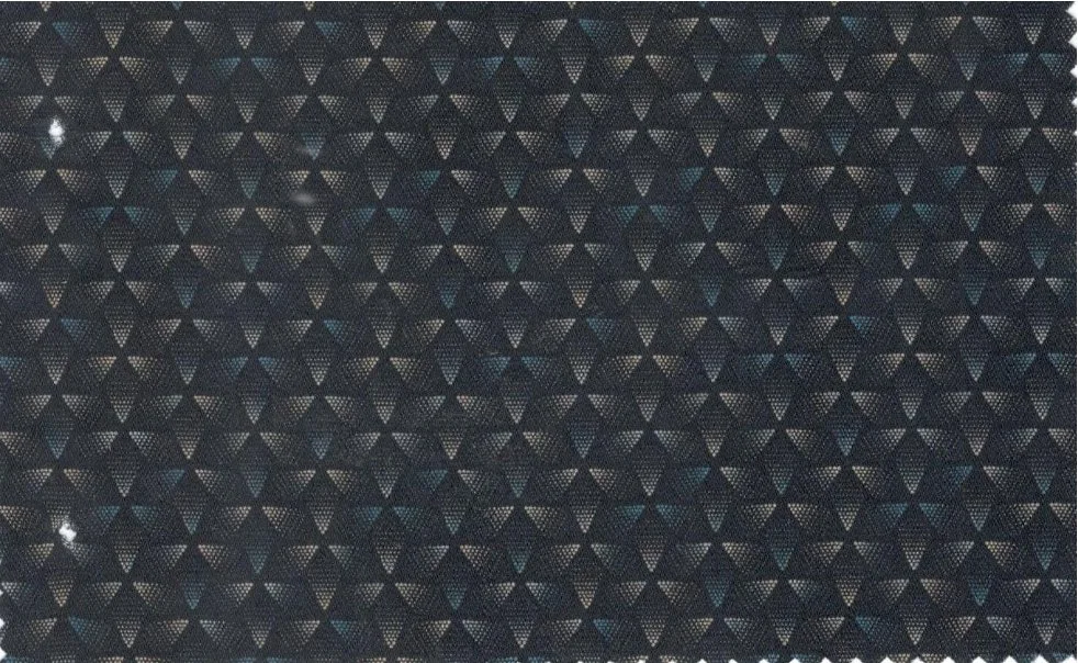 RD Shirting 29600-78 Grey Triangles fabric swatch