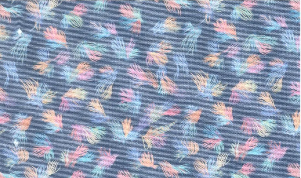 RD Shirting 29607-78 Colorful Leaves fabric swatch