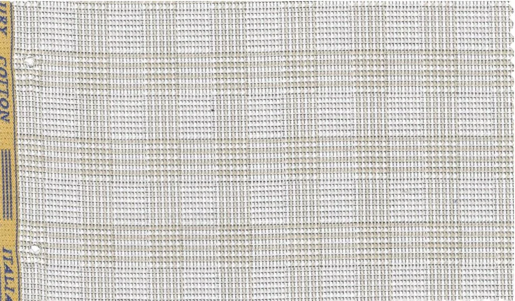 RD Shirting 30131-75 Beige Check fabric swatch