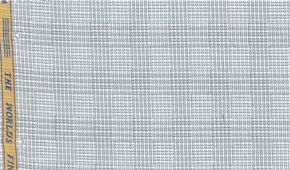 RD Shirting 30132-75 Grey Check fabric swatch