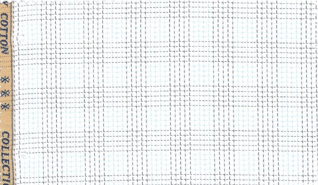 RD Shirting 30133-75 Grey Check fabric swatch