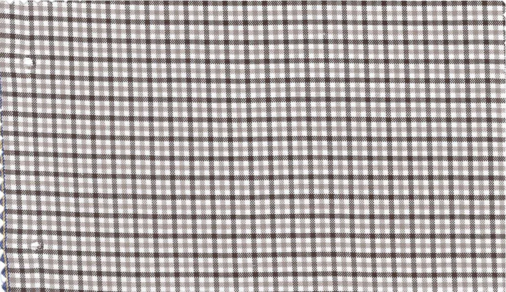 RD Shirting 30147-75 Brown Check fabric swatch