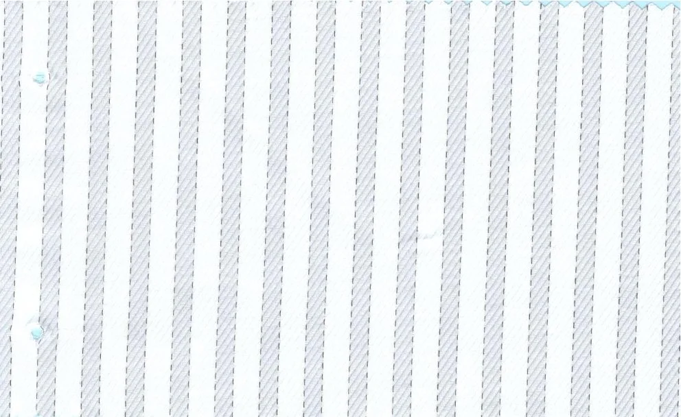 RD Shirting 30154-75 Grey Rope Dobby Stripe fabric swatch