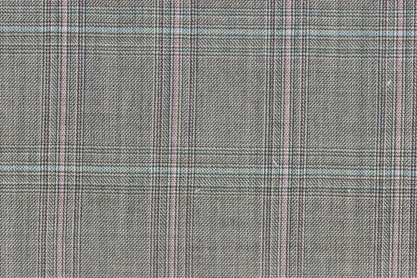 Savile Row 28527-140 TAN CHECK fabric swatch