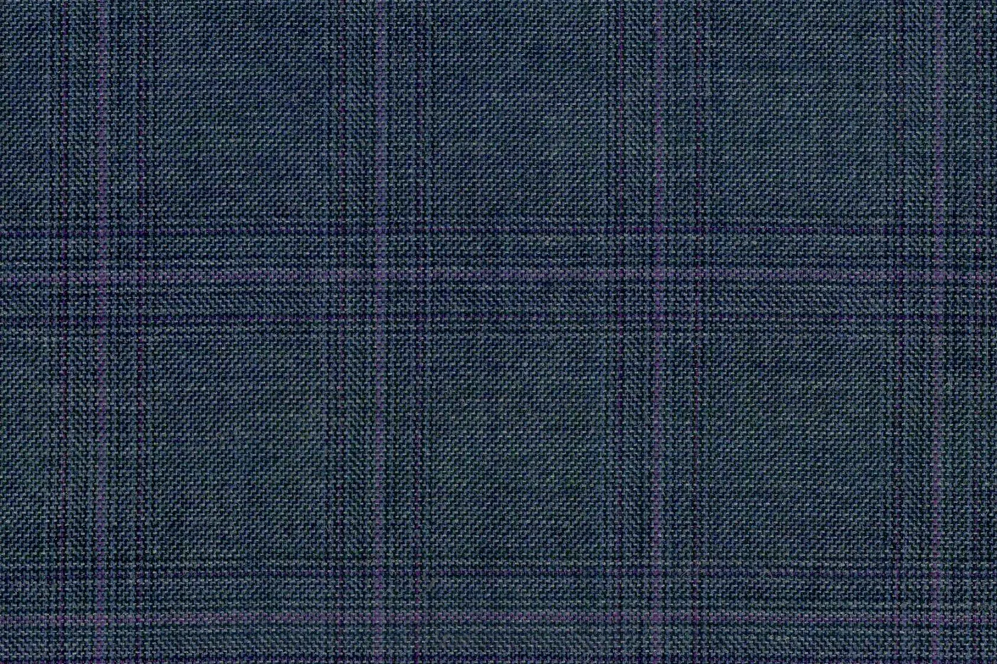 Savile Row 28529-140 DARK GREY CHECK fabric swatch