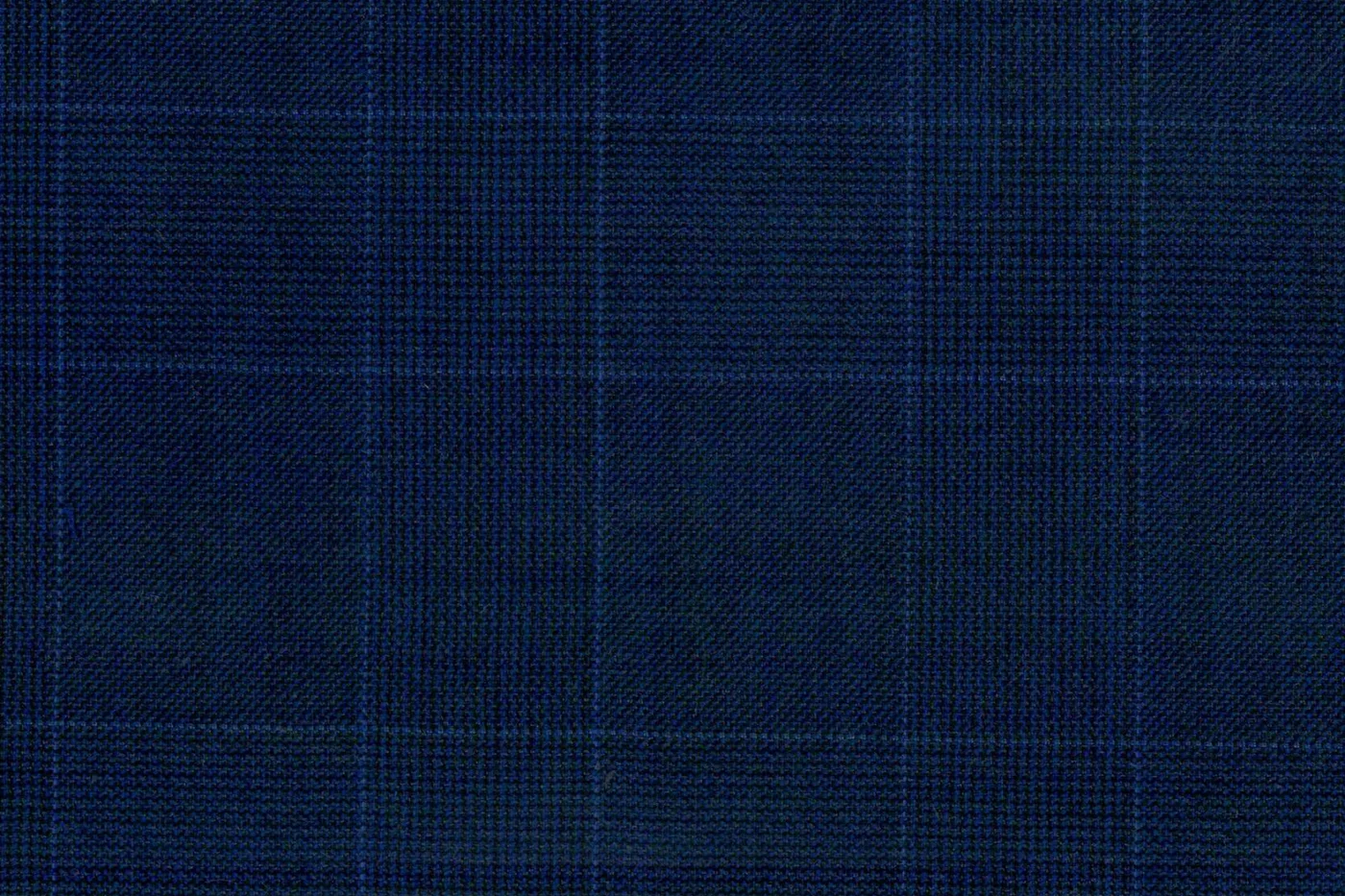 Savile Row 28538-140 NAVY W/ BLUE CHECK fabric swatch