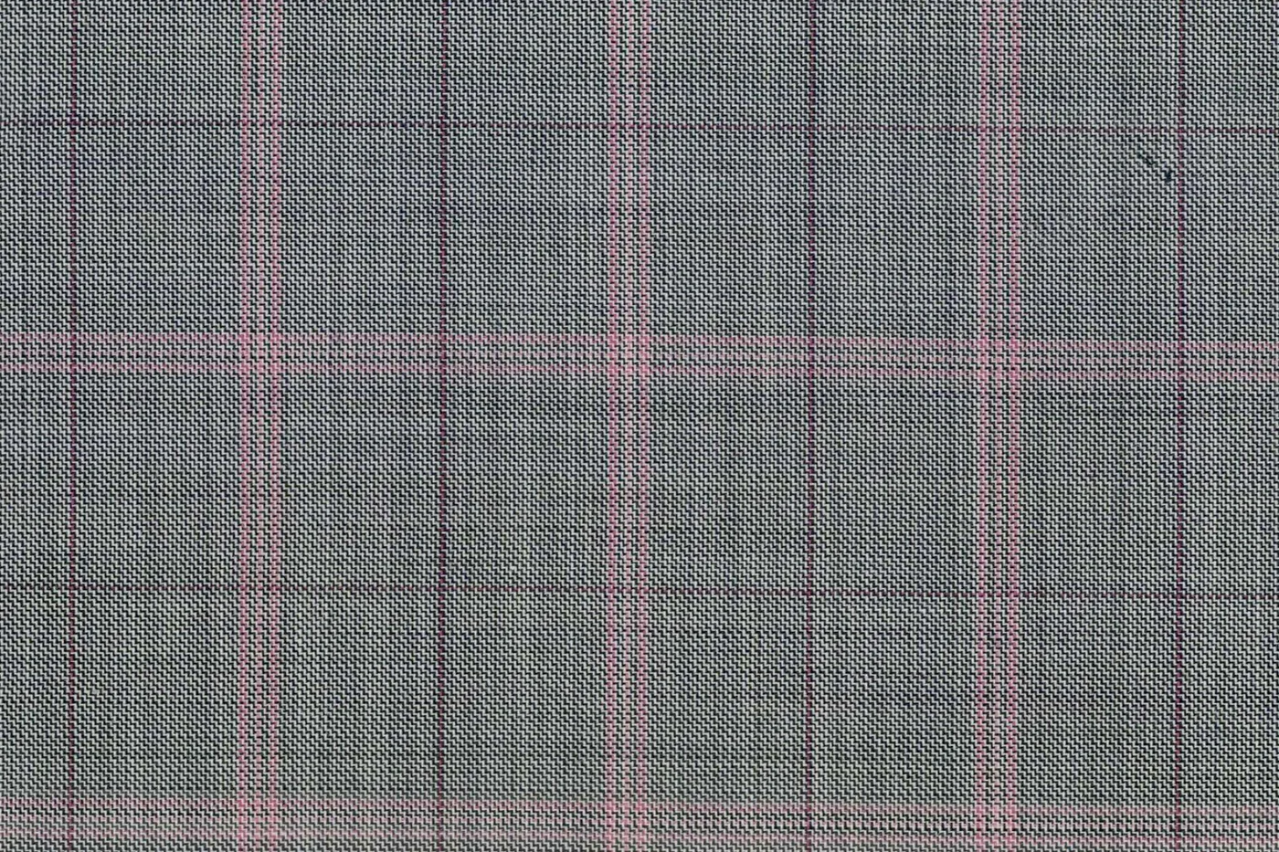 Savile Row 28585-140 LT GREY W/PINK WP fabric swatch