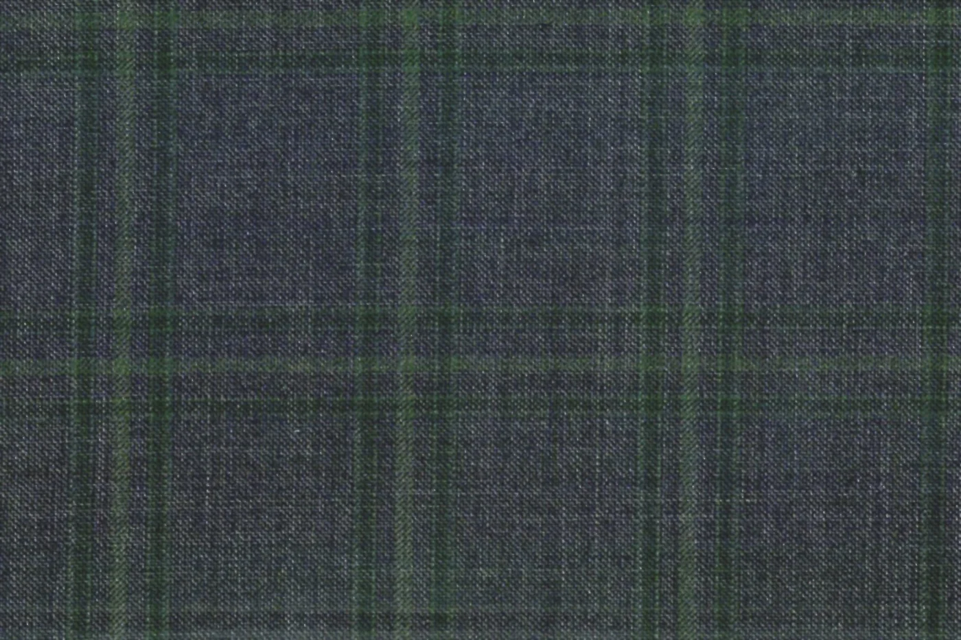Savile Row 28588-140 DK GREY W/ GREEN CHK fabric swatch