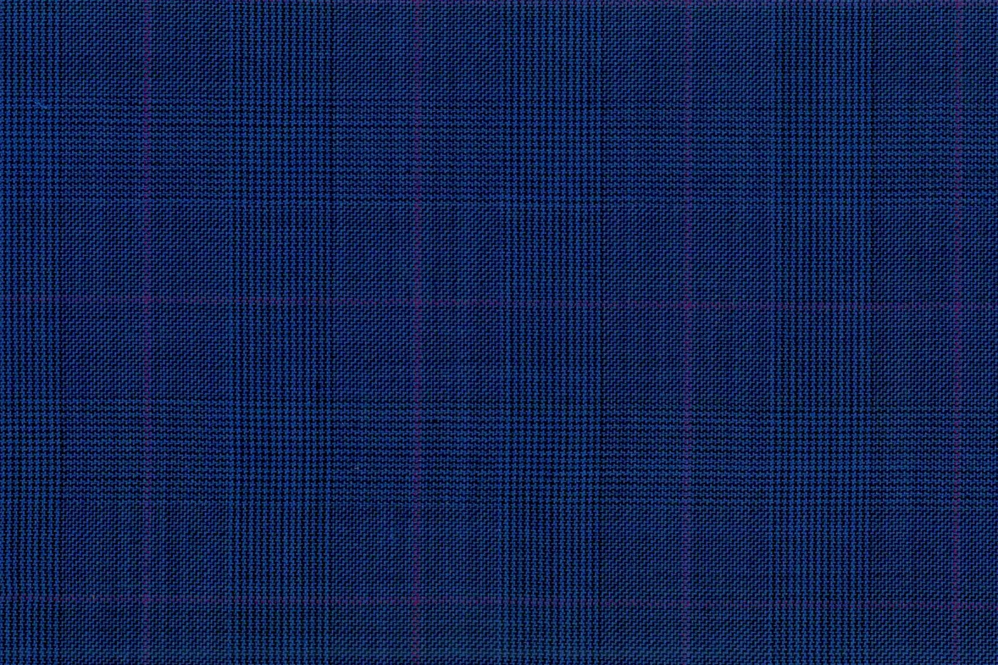 Savile Row 28602-140 COBALT BLUE CHECK fabric swatch