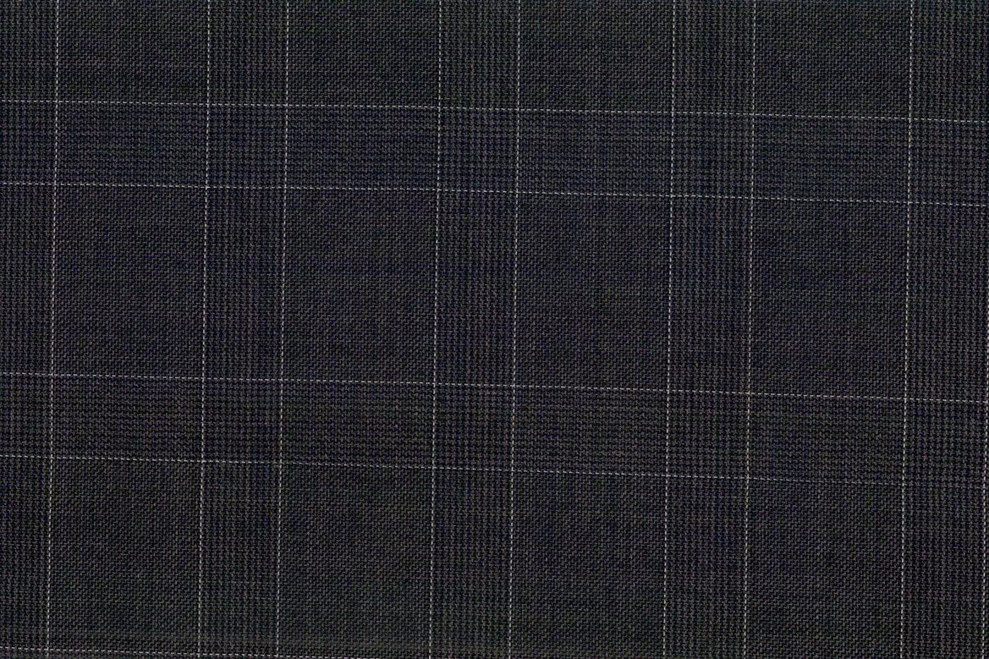 Savile Row 28621-140 GREY WINDOWPANE fabric swatch