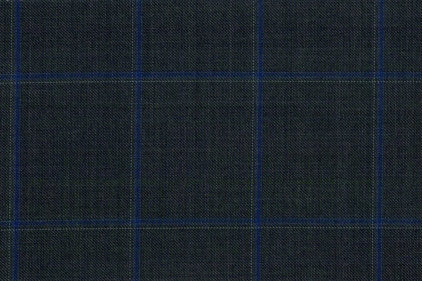 Savile Row 28643-140 GREY W/ BLUE WPANE fabric swatch