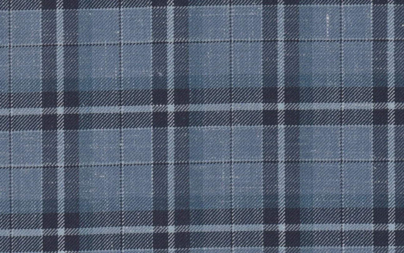 Sergio Benetti 29190-210 BLUE CHECK fabric swatch