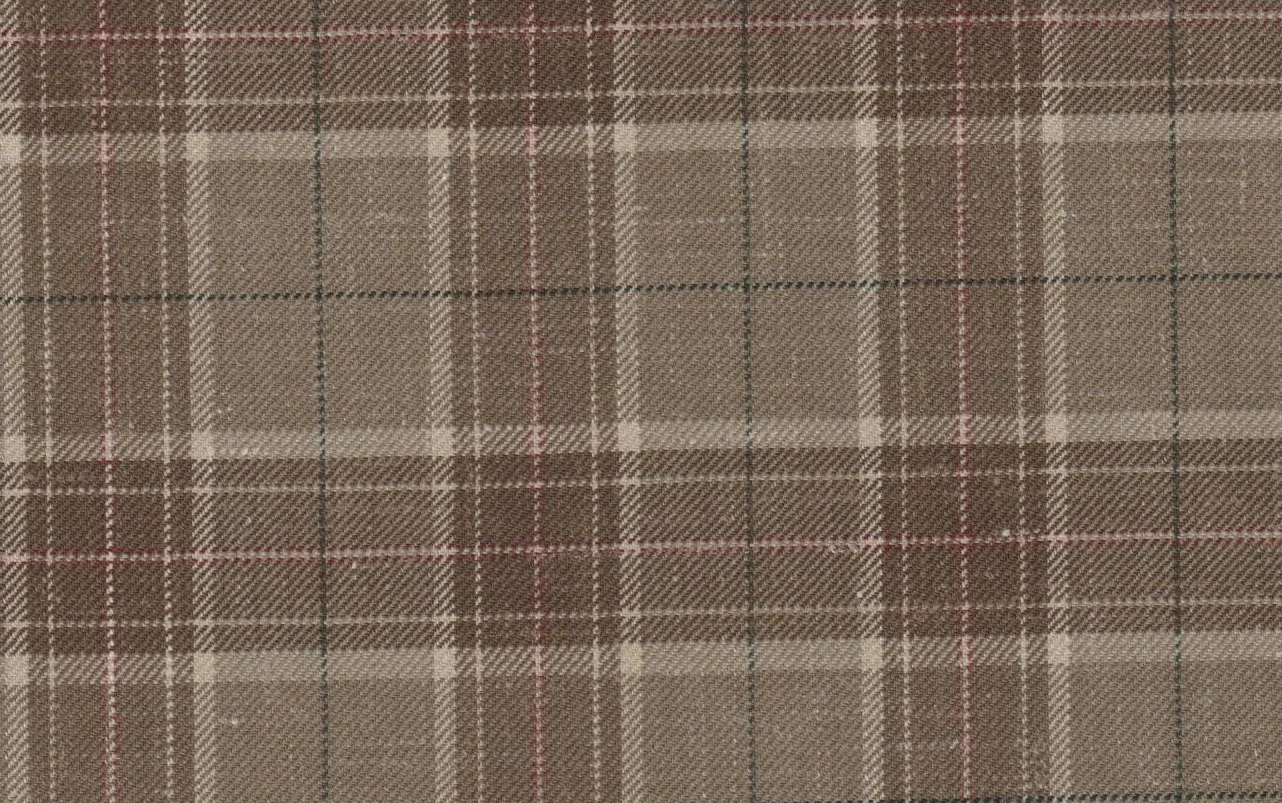 Sergio Benetti 29191-210 MEDIUM BROWN CHECK fabric swatch