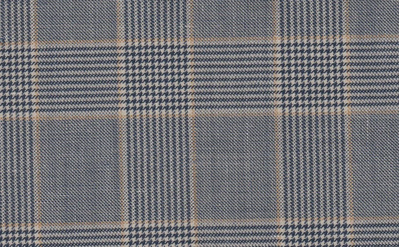 Sergio Benetti 29193-210 LT.GREY WITH TAN CHECK fabric swatch