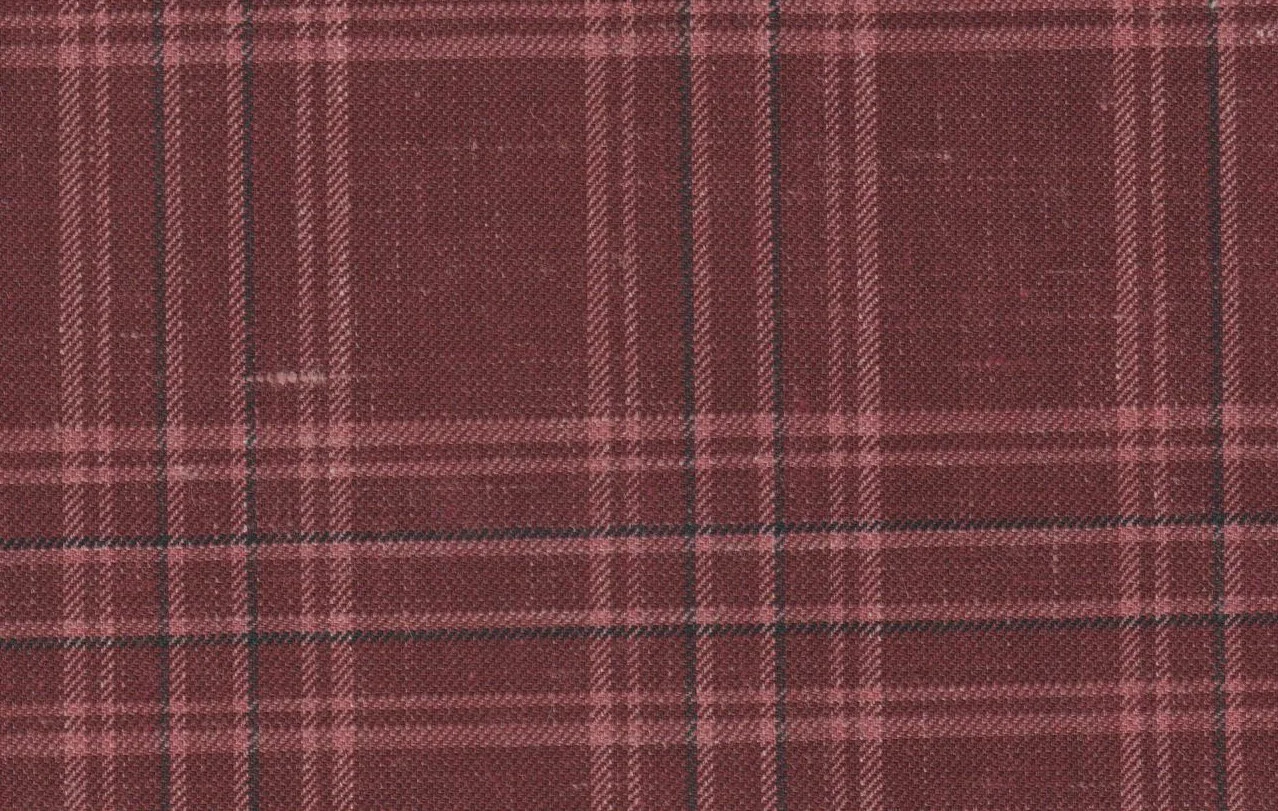 Sergio Benetti 29196-210 OAK RED CHECK fabric swatch