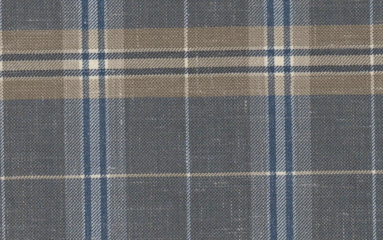 Sergio Benetti 29203-210 GREY FANCY CHECK fabric swatch