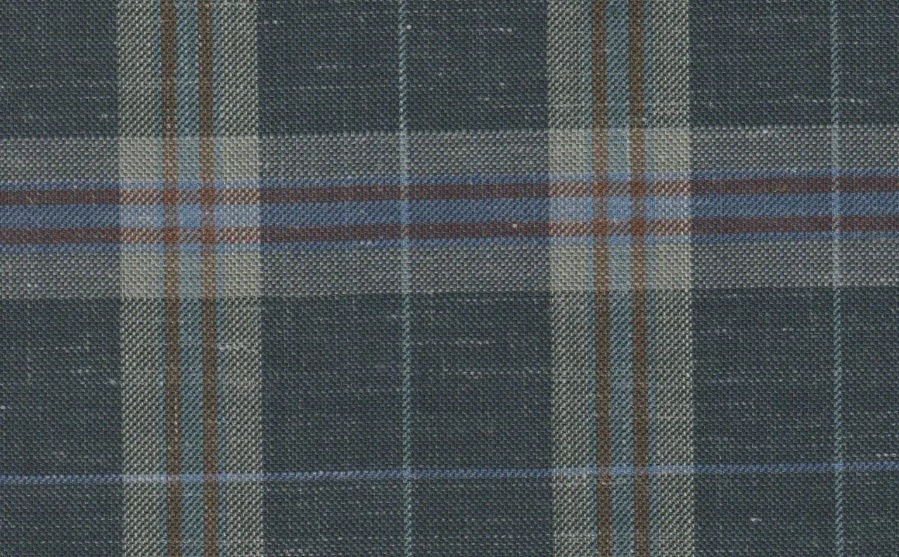 Sergio Benetti 29204-210 OLIVE FANCY CHECK fabric swatch
