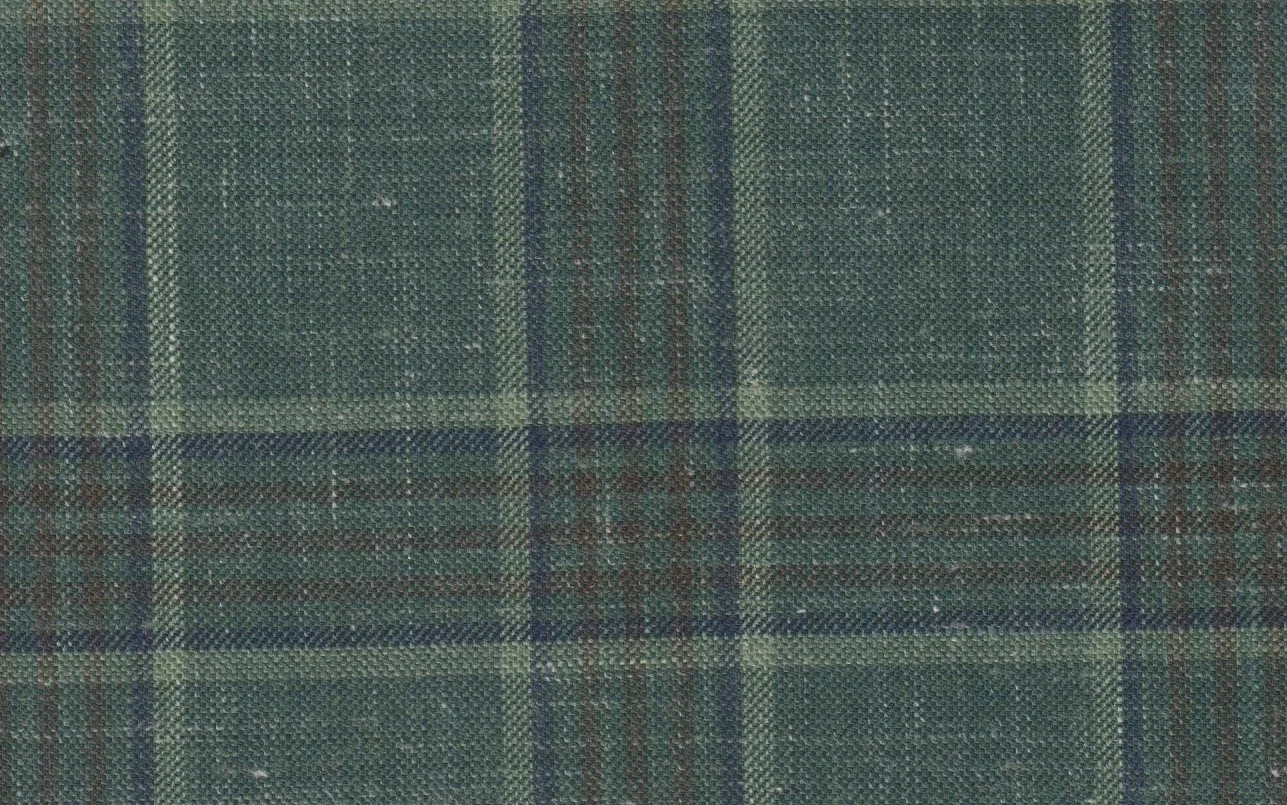 Sergio Benetti 29208-210 GREEN FANCY CHECK fabric swatch