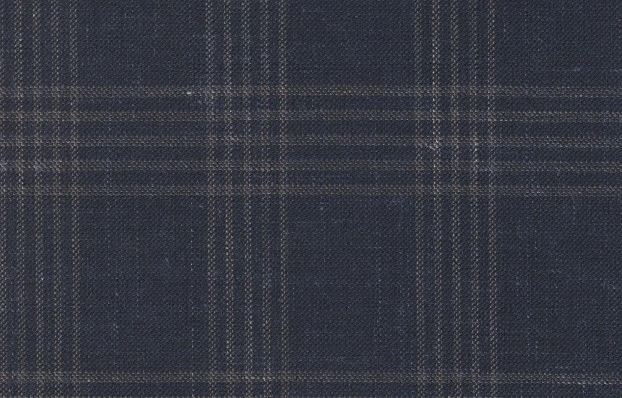 Sergio Benetti 29212-210 BLUE CHECK fabric swatch