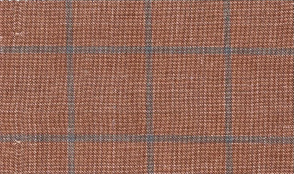 Sergio Benetti 29255-180 Orange W/ Blue Windowpane fabric swatch