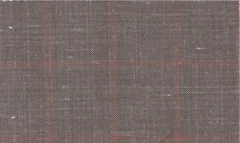 Sergio Benetti 29256-180 Beige W/Orange Windowpane fabric swatch