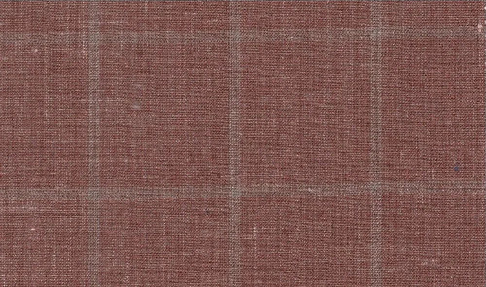 Sergio Benetti 29271-180 Reddish Brown Windowpane fabric swatch