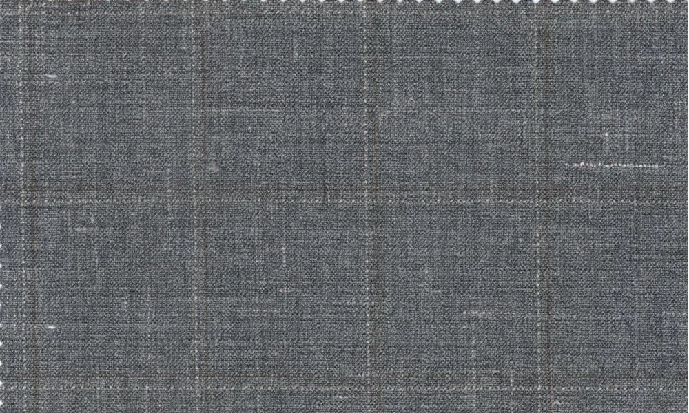 Sergio Benetti 29272-180 Grey Windowpane fabric swatch