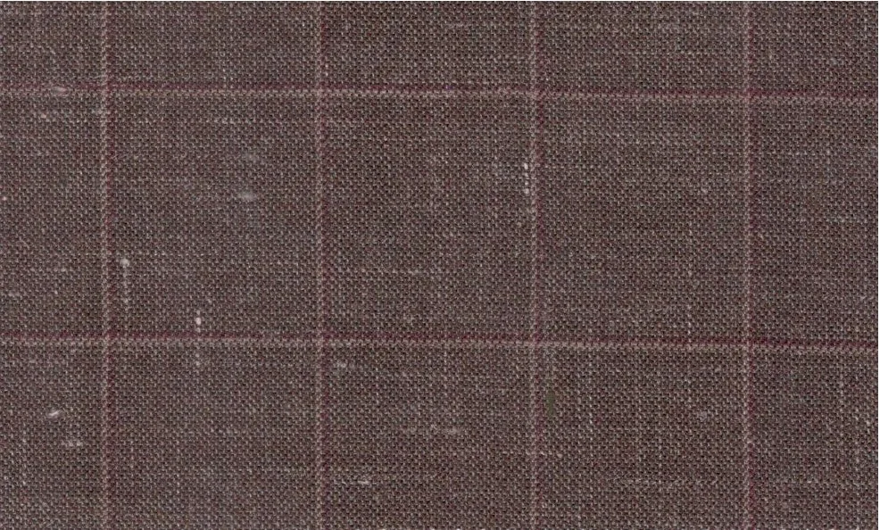 Sergio Benetti 29279-180 Brown Windowpane fabric swatch