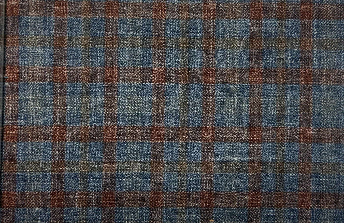 Sergio Benetti 29974-210 Blue w/ Red Windowpane fabric swatch