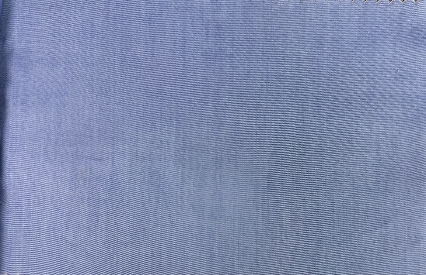 Tessitura Monti 29494-140 Med Blue Twill fabric swatch