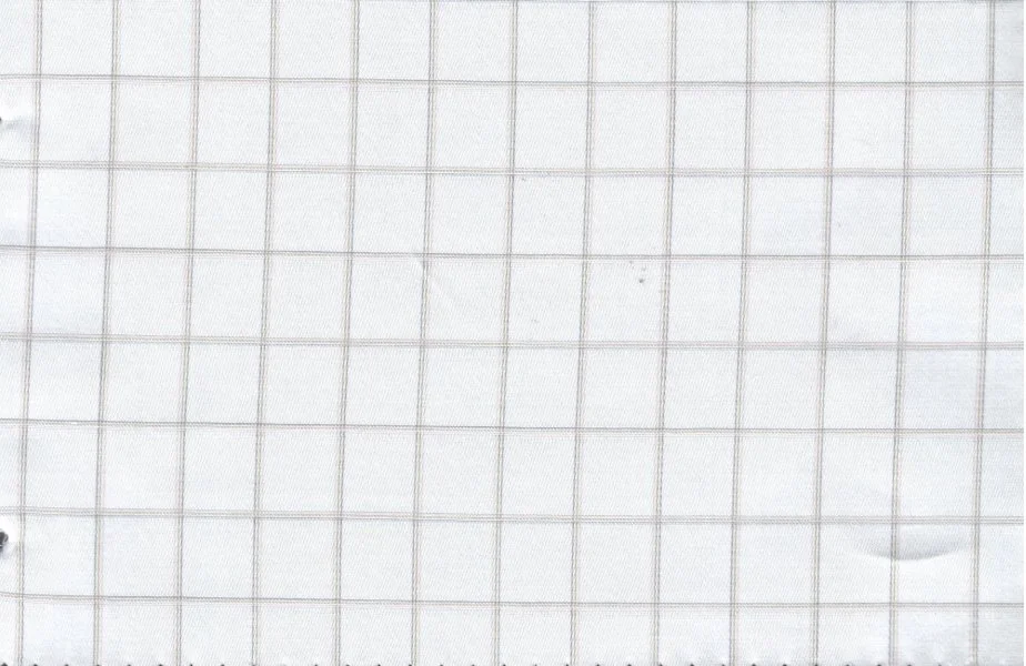 Tessitura Monti 30238-140 White w/Tan WPane fabric swatch