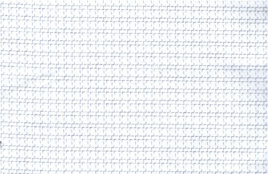 Tessitura Monti 30239-140 White Dobby Check fabric swatch