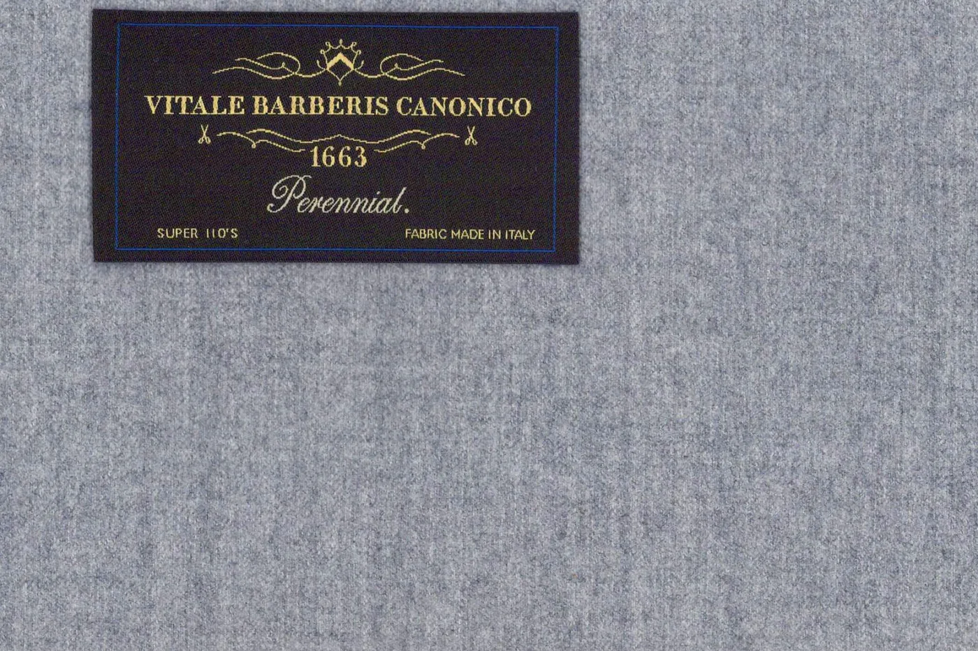 Vitale Barberis Canonico Perennial Super 110's 27854-295 LIGHT GREY fabric swatch