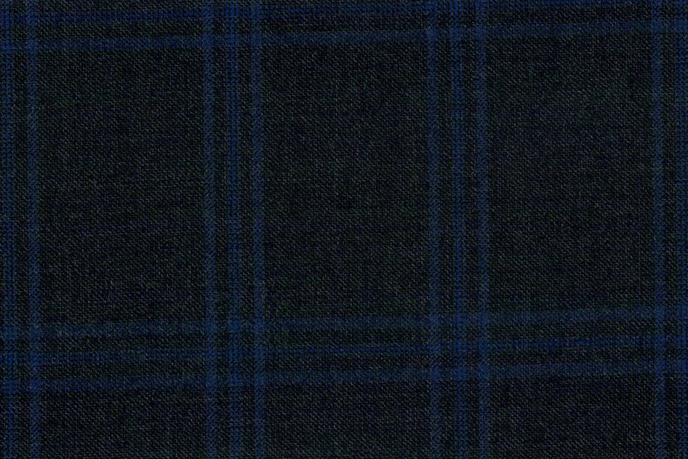 Vitale Barberis Canonico Perennial Super 110's 27973-360 DK.GREY W/BLUE WP fabric swatch