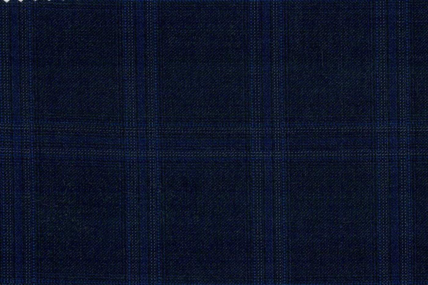 Vitale Barberis Canonico Perennial Super 110's 27977-360 NAVY W/NAVY CHK fabric swatch