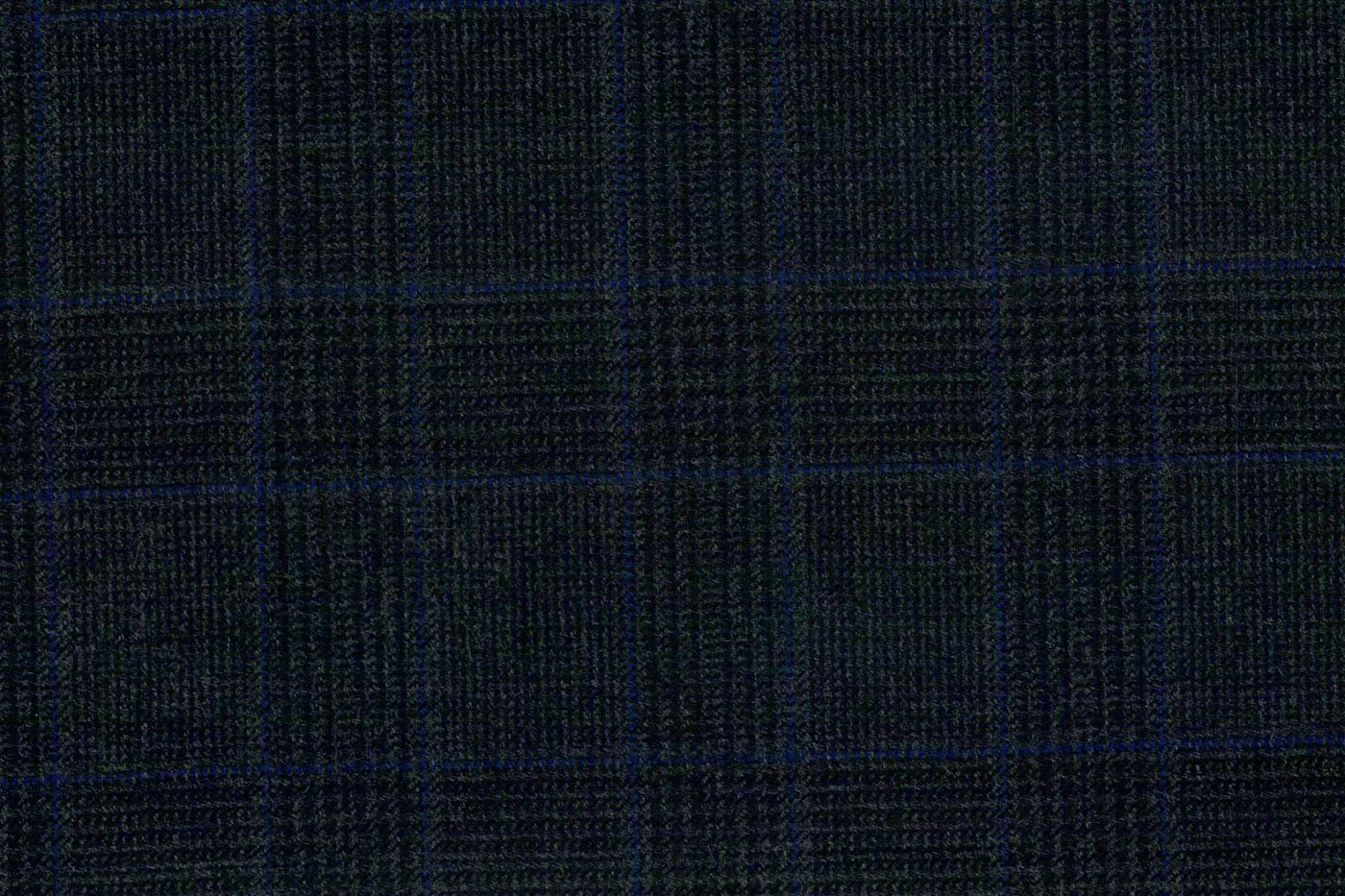 Vitale Barberis Canonico Perennial Super 110's 27980-360 DK.GREY W/BLUE CHK fabric swatch