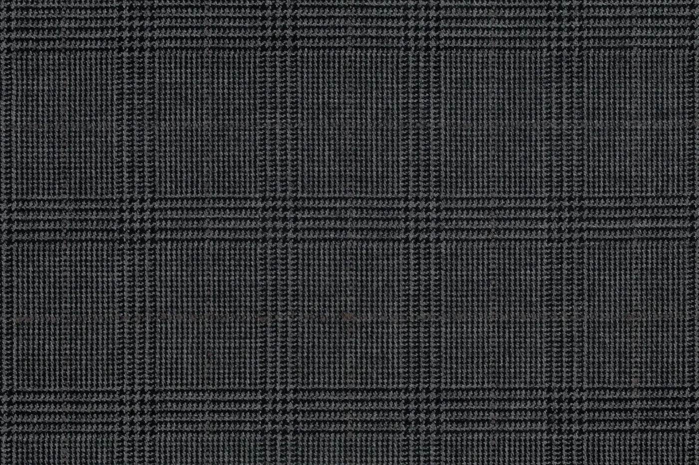 Vitale Barberis Canonico Perennial Super 110's 28752-360 MED GREY CHECK fabric swatch