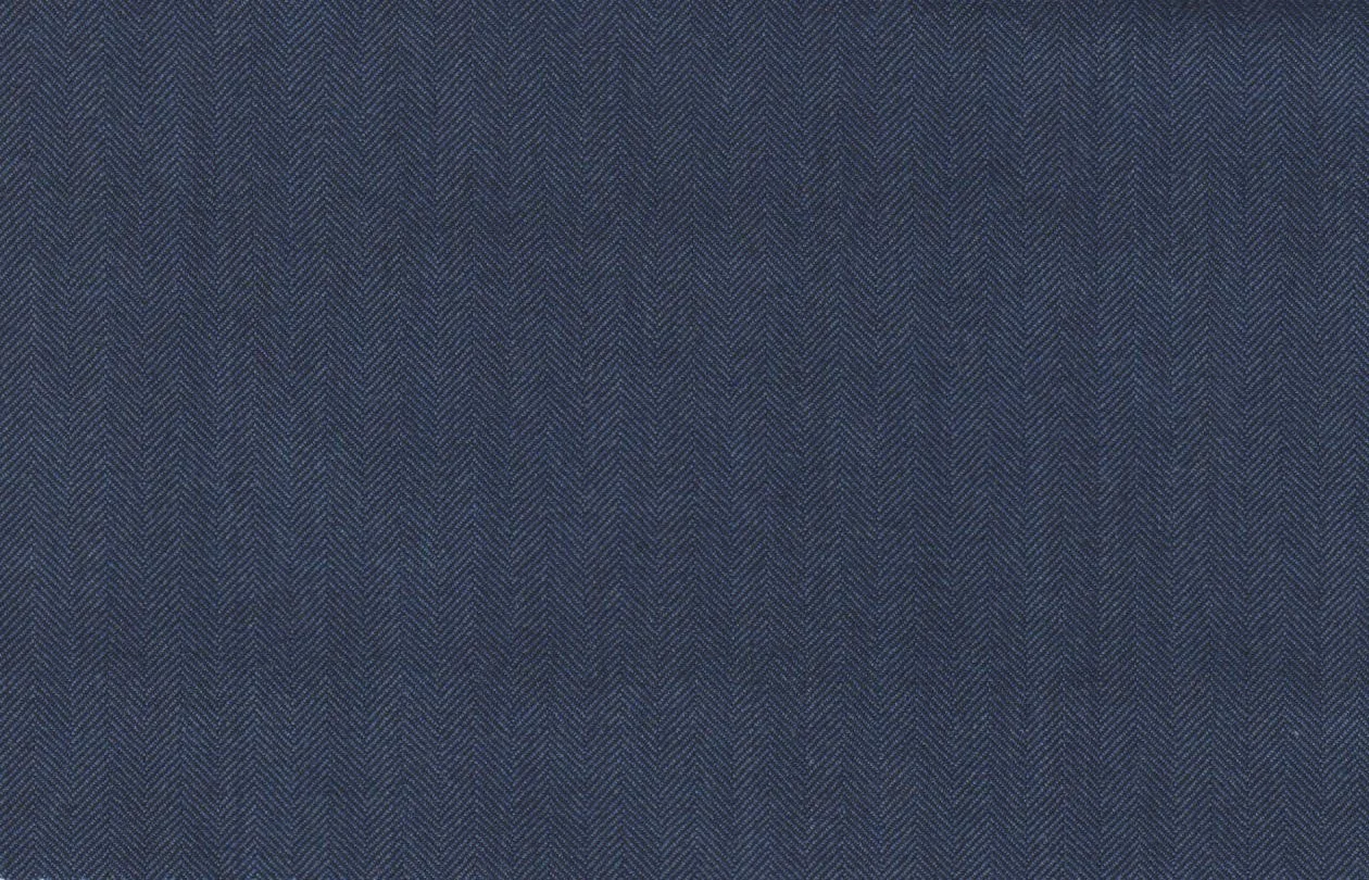 Vitale Barberis Canonico Perennial Super 110's 29049-360 MED BLUE HERRINGBONE fabric swatch