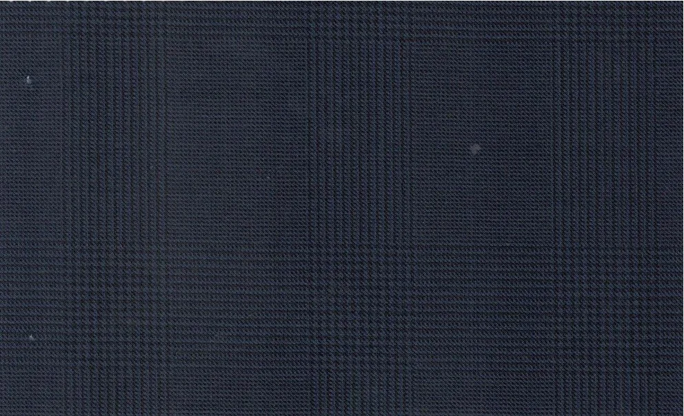 Vitale Barberis Canonico Perennial Super 110's 29918-360 Navy Check fabric swatch