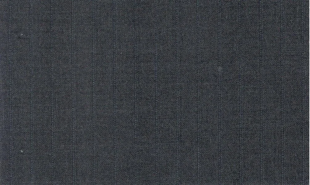 Vitale Barberis Canonico Perennial Super 110's 29925-360 Dark Grey w/ Blue Stripe fabric swatch
