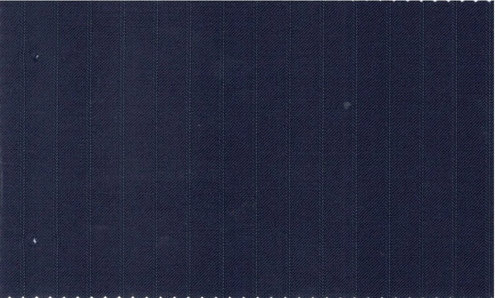 Vitale Barberis Canonico Perennial Super 110's 29926-360 Navy w/ Blue Stripe fabric swatch