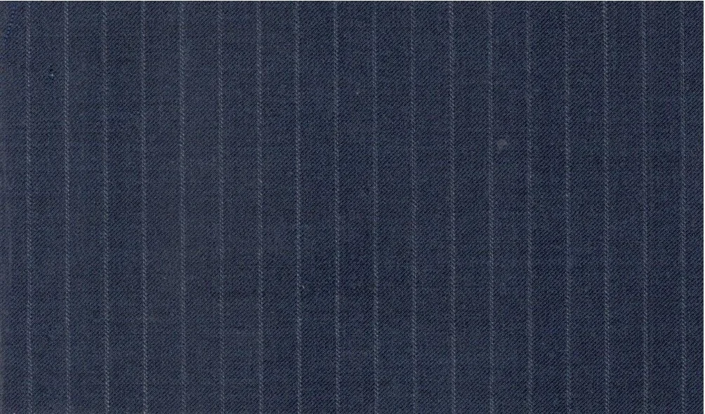 Vitale Barberis Canonico Perennial Super 110's 29940-360 Blue Chalkstripe fabric swatch