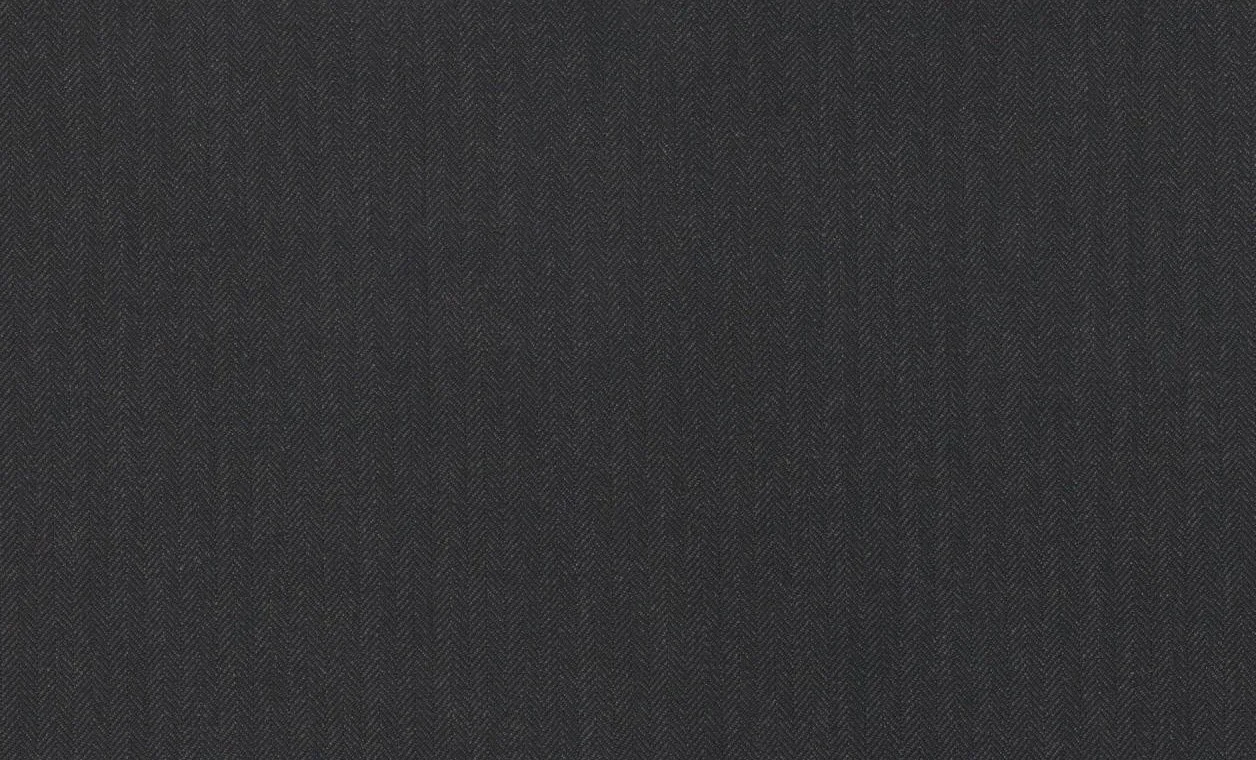 Vitale Barberis Canonico Revenge Super 150’s 29038-480 CHARCOAL HERRINGBONE fabric swatch